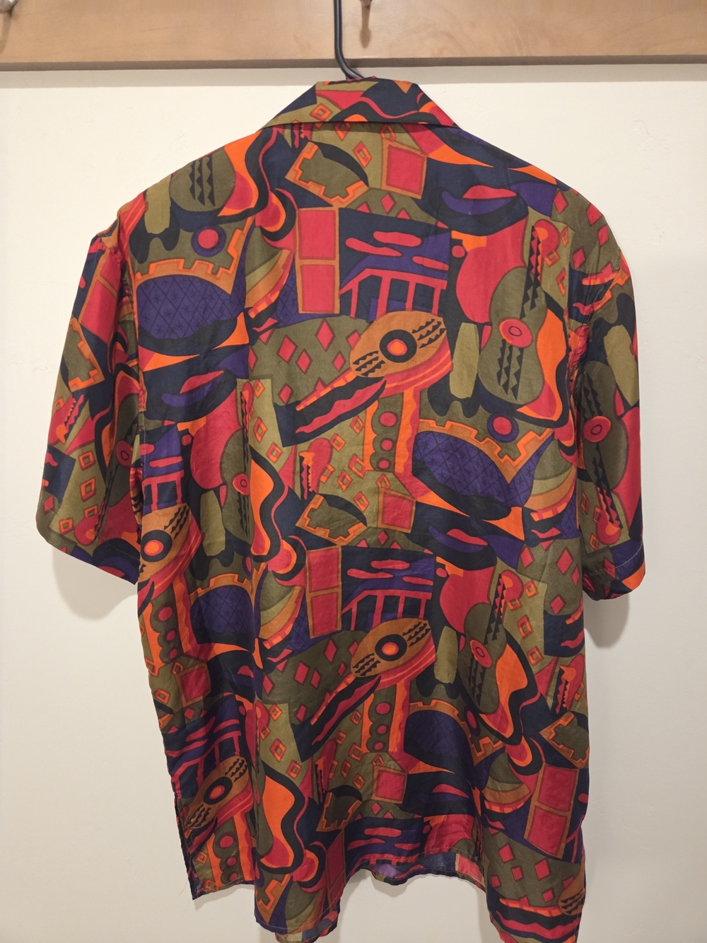 Vintage Abstract 2-Piece 100% Silk Set Size M Stunt Collections - Picture 14 of 14